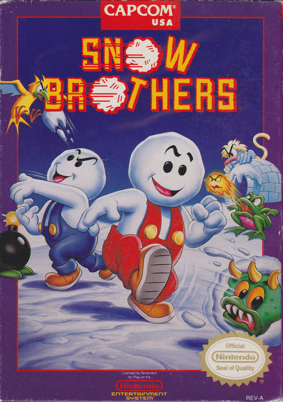 Snow Bros. box art for Famicom